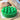 Green shampoo bar with massage bumps for scalp. Bar is placed ontop of burlap bag
