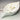 Close up of handmade white and gold flecks leaf shaped soap dish with draining spout sealed with natural beeswax